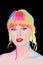 Taylor Swift, famous singer and song writer pop art