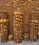 Tazones shells facades of Asturias Spain