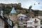 Tbilisi cityscape with fortress in Georgia