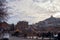 Tbilisi, Georgia, 15 December 2019 - view of the sulphur baths and groups of tourists in the old town