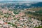 Tbilisi Georgia. Aerial View Of Landmarks: Tabor Monastery, Narikala