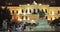 Tbilisi, Georgia - November 22, 2018: Children and parents leave the building of the Tbilisi Classical Grammar School in