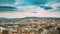 Tbilisi, Georgia. Skyline Cityscape Of Autumn Old Town. Central Part Of City With Famous Landmarks