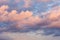 TClouds at sunset (dawn) pastel colors beautiful paints