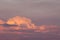 TClouds at sunset (dawn) pastel colors beautiful paints