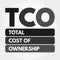 TCO - Total Cost of Ownership acronym concept