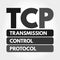 TCP - Transmission Control Protocol acronym, technology concept background