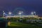 TD Ameritrade ball park at night