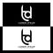 TD initial letter logo. Alphabet T and D pattern design monogram
