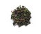 Te Guan Yin mao cha Green Tea, Oolong tea from cuttings laid out in the shape of a circle isolated on a white background