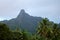 Te Manga mountain in Rarotonga Cook Islands