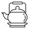 Tea ceremony teapot icon, outline style