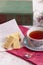 Tea, confectionary, a handwritten recipe
