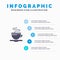 Tea, Cup, Coffee, Hotel Infographics Presentation Template. 5 Steps Presentation