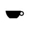 Tea cup icon vector eps10.  black Coffee Cup icon.