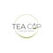 Tea cup logo - beverage, tea leaf