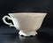 Tea cup porcelein old fashion white with black background