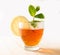 Tea with lemon and peppermint