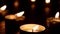 Tea Light Candles blurred
