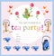 Tea party invitation for kids.