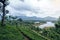 Tea plantations around Munnar, tea estate hills in Kerala