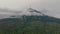 Tea plantations and Mount Kerinci. Sumatra, Indonesia.