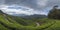 Tea plantations seen at Munnar Hill station,Kerala,India