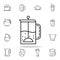 tea press dusk icon. Drinks & Beverages icons universal set for web and mobile