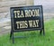 Tea Room Sign.