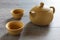 Tea set of Yixing clay