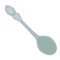 Tea spoon silver retro flat simple illustration