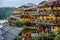 Tea terrace houses in Jiufen on the north of Taiwan island