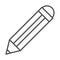 Teach school and education write pencil creativity line style icon