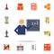teacher at the blackboard colored icon. Detailed set of colored education icons. Premium graphic design. One of the collection
