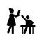 Teacher book student hand up icon. Element of back to school illustration icon. Signs and symbol collection icon for websites, web