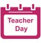 Teacher day, Teacher day calendar Special Event day Vector icon that can be easily modified or edit.