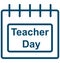 Teacher day, Teacher day calendar Special Event day Vector icon that can be easily modified or edit.
