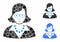 Teacher lady Composition Icon of Circle Dots