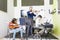 Teacher And Pupils Playing Various Instruments In Class