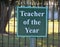 Teacher of the Year sign