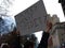 Teachers Sign, Women`s March, NYC, NY, USA