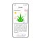 Teaching biology smartphone interface vector template. Mobile app page white design layout. Plant photosynthesis