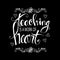 Teaching is a work of heart typography