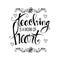 Teaching is a work of heart typography