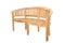 Teak Bench Furniture Isolated In White Background