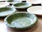 Teak , betel palm leaf dish plate organic pure green nature natural selected focus