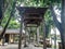 Teak carved gate in the courtyard of the Sunan Kalijaga pavilion