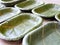 Teak leaf dish plate organic pure green nature natural selected focus
