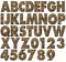 Teak wood alphabets