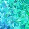 Teal abstract geometrical triangle tile mosaic background - vector graphic design from triangles